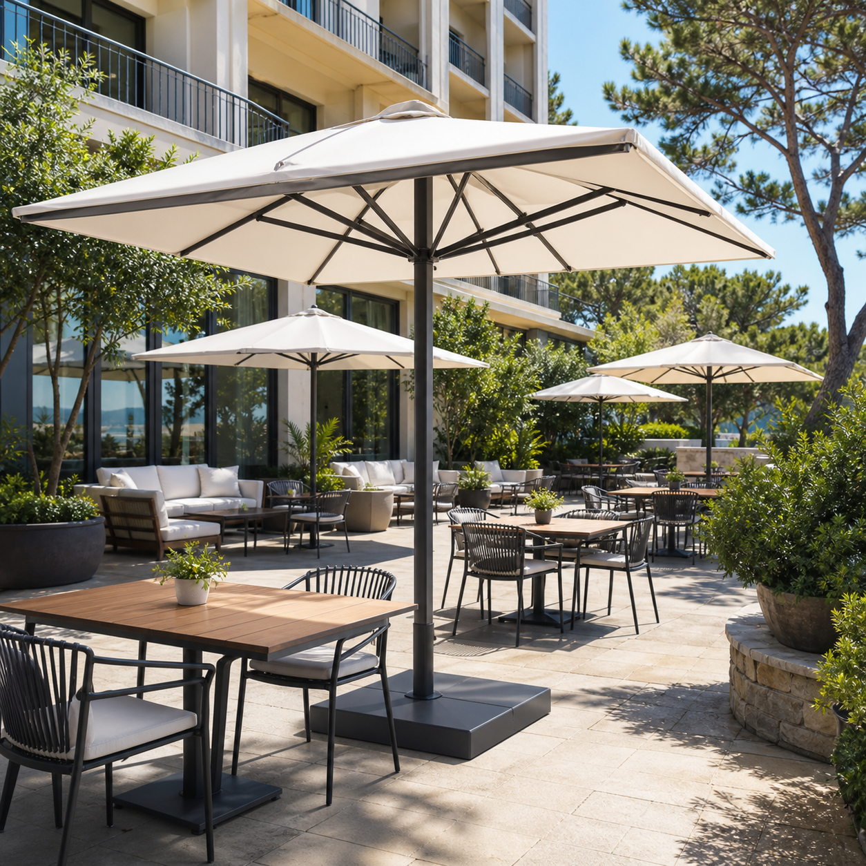 Patio Umbrellas for Commercial Shading
