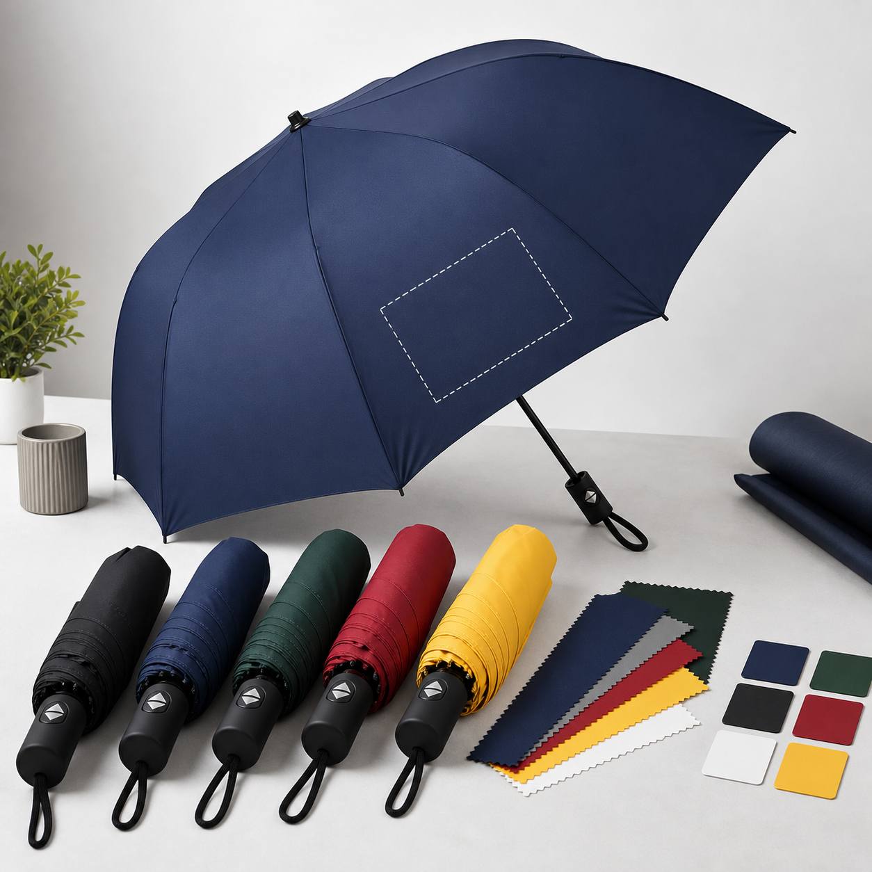 custom folding umbrella with logo printing